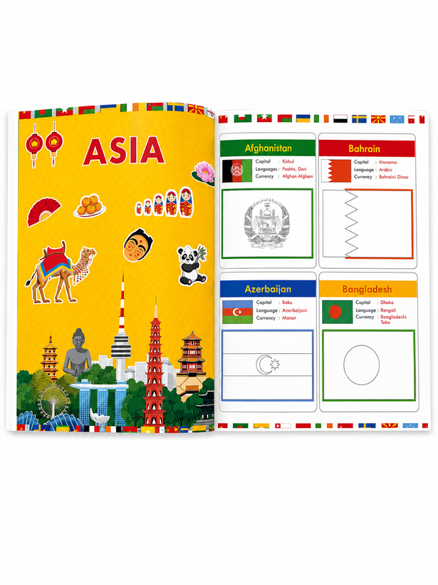 کتاب آموزشی پرچم کشور ها