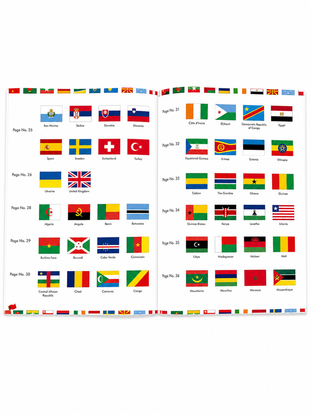کتاب آموزشی پرچم کشور ها