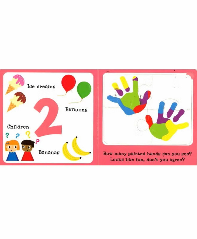کتاب پازلی اعداد Jigsaw numbers book